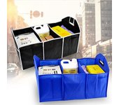 Organizador de maletero de coche negro, juguetes plegables, almacenamiento de alimentos, contenedor de carga para camión Universal negro