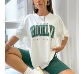 Camisetas con estampado de letras para mujer, camisetas informales de verano con cuello redondo, camisetas gráficas Harajuku para mujer, ropa de moda blanca de primavera, manga corta S