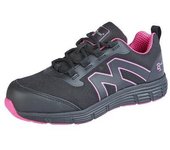 Zapatillas de seguridad Grafters para mujer / mujer 6 UK de rosa caliente/negro