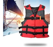 Chaleco salvavidas para adultos, chaleco de ayuda para Kayak, esquí, flotabilidad, pesca, deportes acuáticos al aire libre azul