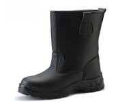Zapatos de trabajo para hombre, botas altas, resistentes al agua, al aceite, a los ácidos y a los álcalis, antiaplastamiento y antiperforación 41