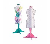 Unique Party Decoración de papel (Paquete de 2) One Size blanco/color rosa