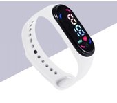 Reloj de pulsera moderno para niños Reloj de pulsera de silicona a prueba de golpes púrpura