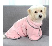 Material de secado rápido para mascotas, ropa de lana de Coral para perros y gatos, toallas de baño, albornoz de secado con fuerte absorción de agua XS