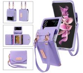 Funda con cordón para tarjetas para Samsung Galaxy Z Flip 6, 5, 4 y 3, funda tipo cartera para Z Flip3, Flip4, Flip5 y Flip6 For Galaxy Z Flip 3