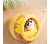 Nido de gato con forma de nido de miel abierto, casa universal para gatos para todas las estaciones, casa para perros, suministros para mascotas cálidos para el invierno S