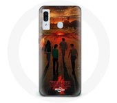 Coque pour Samsung Galaxy A20 Stranger Things Saison 4 Affiche Art Equipages de la Nouvelle Théorie