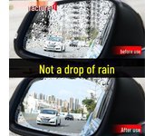Película impermeable antivaho, a prueba de lluvia y nanocristales de alta definición para espejos y ventanas de automóviles Round 95*95mm two pieces