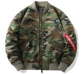 Chaqueta bomber de camuflaje informal para hombre 2024: cómoda y versátil, ideal para primavera/otoño. 4XL camello