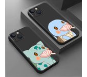 Funda para Apple iPhone 14 13 11 12 Pro 7 XR X XS Max 8 Plus 6 6S SE 2022 13Pro Funda suave negra para teléfono Pikachu Pokemon iPhone 14 Pro Max