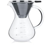 Cafetera de goteo manual de vidrio de 400 ml con filtro y escala para oficina y hogar