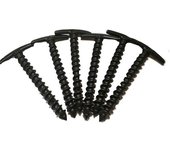 4 Uds. Estacas de plástico fuerte para tienda de campaña, estacas de nailon de plástico, tornillo en espiral, estacas para tienda de campaña negro