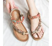 Sandalias de moda Zapatos cómodos de mujer Zapatos casuales antideslizantes 36 negro