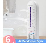 Deshumidificador Mini Deshumidificador Absorbente de Humedad Secador de Aire Higroscópico Secador de Ropa Portátil Silencioso Secador de Aire para Baño Sótano blanco