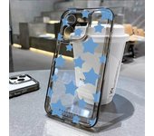 Funda de silicona para iPhone 14, 15, 11, 12, 13 Pro Max, iPhone 15, 14, 7, 8 Plus, XS Max, XR, X, SE 2020, funda transparente con diseño de estrellas Y2K For iPhone 14 Plus