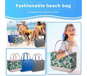 Bolsas de playa de goma impermeables a prueba de arena al aire libre EVA bolsas de viaje portátiles bolsa de mano lavable para playa, deportes, mercado One Size azul