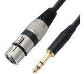 Cable de conversión de micrófono Cable XLR macho a XLR hembra Cable de audio Cable de micrófono Enchufe chapado en oro Alta durabilidad 1 m Audio-Technica 6,35 mm 6,35 mm