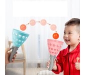 Juguetes divertidos deportivos para niños, pelota catapulta para exteriores, interacción entre padres e hijos, pelota que rebota, catapulta de plástico, juego al aire libre HMM color rosa