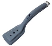 Espátula de silicona 2 en 1 con clip para freír, mango antideslizante, cabezal flexible con cierres de botón, clip para carne para barbacoa al aire libre resistente a altas temperaturas negro