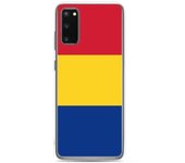 Coque Téléphone - Samsung - Galaxy S20 Plus - Drapeau Roumanie - Souple - Multicolore