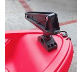Cerradura de anclaje con sistema de liberación, montaje en cubierta lateral para kayaks, canoa, pesca en embarcaciones pequeñas negro