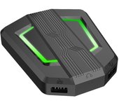 Adaptador de teclado y mouse HXSJ P6, convertidor de mouse portátil de repuesto para N-Switch, PS4, PS3, XBox Black
