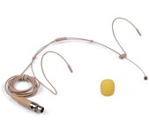 Auriculares de diadema ligeros, micrófono condensador, Mini enchufe XLR de 4 pines para petaca inalámbrica 3.5mm Lockable Plug