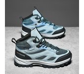 Zapatos de escalada para hombre, zapatillas de plataforma impermeables con cordones, zapatos de entrenamiento de retazos para parejas 39 verde