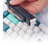 Extractor de teclas 2 en 1 para interruptores, extractor de teclas para teclados mecánicos, interruptores de teclado para juegos, herramienta de limpieza DIY negro