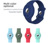 Funda protectora de pulsera con correa suave para el rastreador de posicionamiento antipérdida Apple AirTag