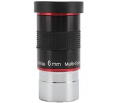 Ocular de telescopio astronómico de 1,25 pulgadas, 68 grados y 6 mm de gran angular