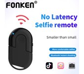 FONKEN Q03 Mini Bluetooth Selfie obturador cámara Control remoto botón inalámbrico controlador obturador para Android Iphone negro