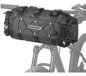 Bolsa para manillar de bicicleta, 12 l, impermeable, para el tubo delantero de la bicicleta, ligera, para almacenamiento de bicicletas negro