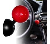 Botón de arranque universal para coche con un solo clic, adhesivo decorativo, estilo club de pelota, herramientas de modificación de balancín con botón de arranque de un solo toque. rojo
