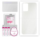 apgo Adhesivo Protector para la Parte Trasera Compatible con Oppo A54 (2021), Película envolvente, lámina, vinilo - Patrón mate transparente