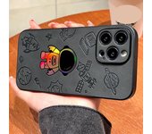 Funda de teléfono de astronauta láser de lujo para iPhone 14 13 12 11 Pro Max 7 8 Plus X Xs XR Max Skin Feel Funda de parachoques de cuero PU Cubierta de protección completa de lente iPhone 14 Pro Max