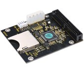 Tarjeta de memoria SD de 5V a IDE 3,5 pulgadas, controlador de disco de 40 pines, placa convertidora, tarjeta elevadora, adaptador SD a ATA IDE negro