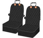 Funda universal para asiento de coche para mascotas, resistente al agua y al desgaste, para gatos y perros orange label negro