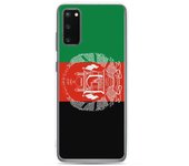 Coque Téléphone - Samsung - Galaxy S20 Plus - Drapeau Afganistán - Souple - Multicolore