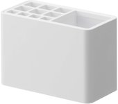 Yamazaki Jitsugyo 5959 Soporte para cepillo de dientes con gancho para película, color blanco aprox.. Almacenamiento a granel para cepillos de dientes MIST (ancho 12 x profundidad 6,5 x alto 8 cm)