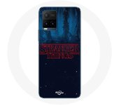 Coque pour Vivo Y21s 2021 / Y21 2021 Stranger Things logo Fond Bleu de la saison 2