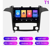 Radio de coche Android para Ford S-MAX 2006-2015 Reproductor multimedia Unidad principal Estéreo Navegación GPS BT WIFI 1+16 GB 1+16GB