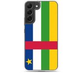 Coque Téléphone - Samsung - Galaxy S22 Ultra - Drapeau République Centrafricaine - Souple - Multicolore