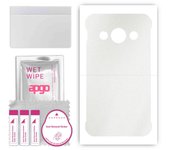 apgo Protective Skin Sticker for the back compatible with Samsung Galaxy Xcover 3 G389F, Wrap Film, Foil, Vinyl - Pattern Matte Transparent