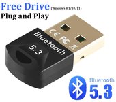 Adaptador Bluetooth USB Bluetooth 5.3 para PC Adaptador Dongle Ratón inalámbrico Teclado Receptor de audio Música Transmisor USB