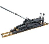 Modelo de tanque de artillería pesada ferroviaria K10005 WW2, 3846 Uds., serie de armas militares, Juguetes DIY, bloques de construcción, regalo para niños No Box