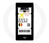 Coque pour Samsung Galaxy Note 9 Billet d'avion Bruxelles Belgique