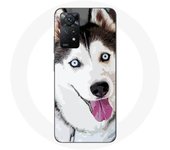 Coque Redmi Note 11 Pro 5G Husky Blanc de Sibérie Yeux Bleus