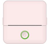 Mini impresora de bolsillo de 2 pulgadas, máquina de impresora térmica portátil, conexión inalámbrica BT para imagen color rosa