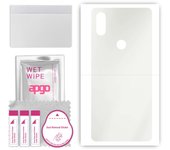 apgo MATTE Protective Skin Sticker for the back compatible with Xiaomi Mi Mix 3 5G, Wrap Film, Hydrogel Film, Flexible, Soft TPU with positioning laye